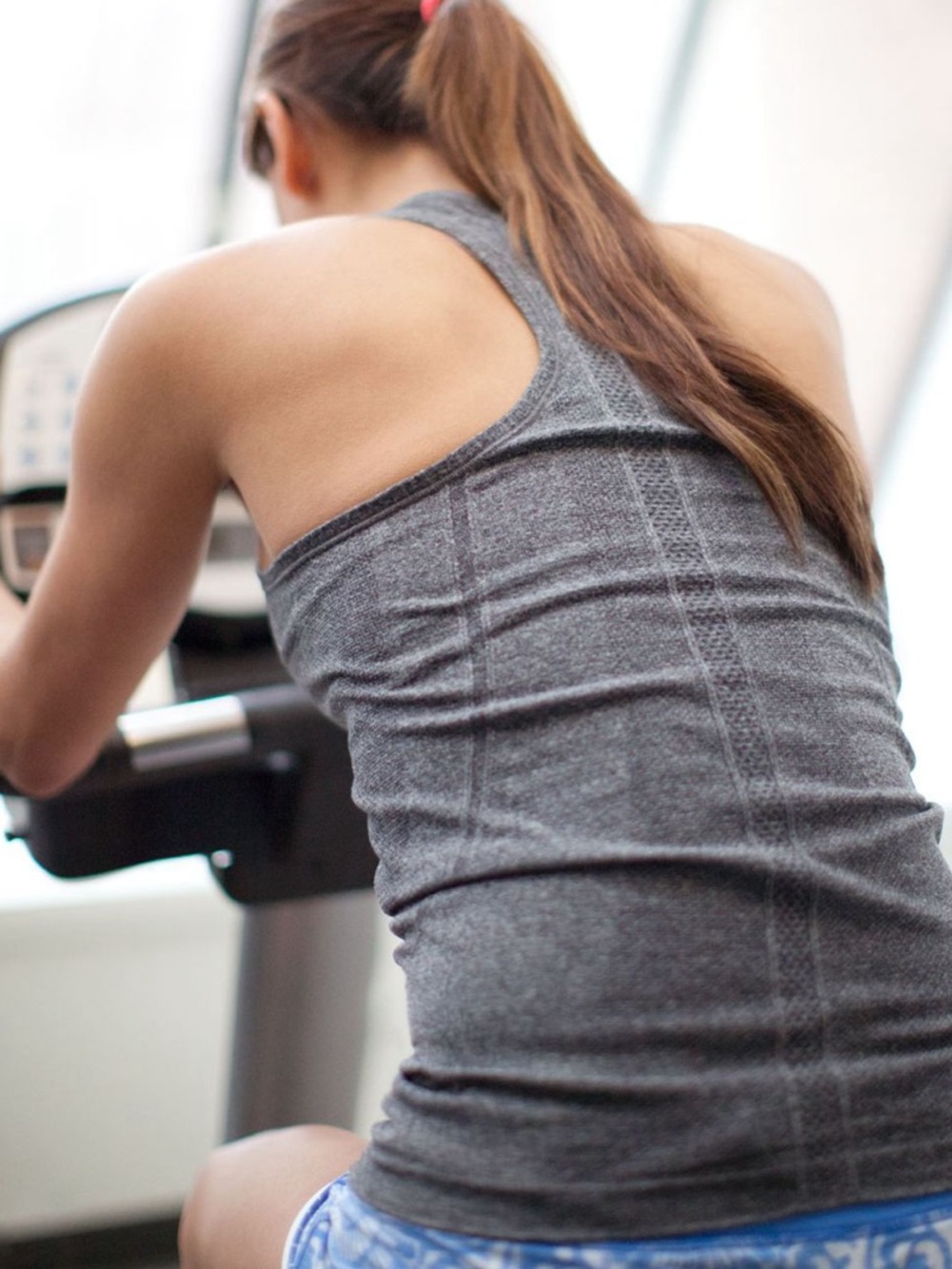 Lululemon Run: Swiftly Racerback Dark Gray Athletic Tank